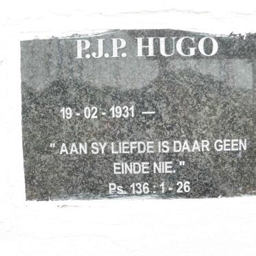 HUGO P.J.P. 1931-
