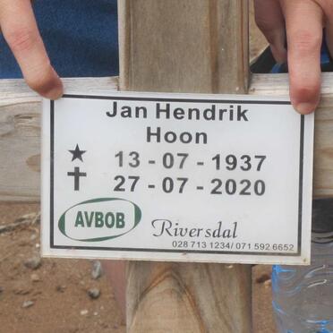 HOON Jan Hendrik 1937-2020
