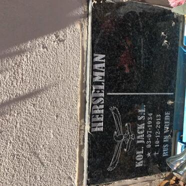 HERSELMAN Jack S.L. 1934-2013