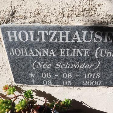 HOLTZHAUSEN Johanna Eline nee SCHRODER 1913-2000