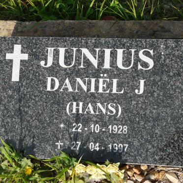 JUNIUS Daniël J 1928-1997