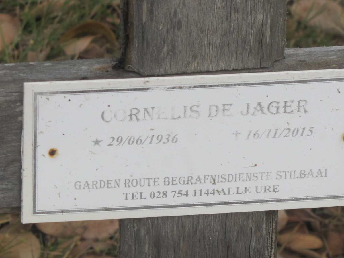 JAGER Cornelis, de 1936-2015