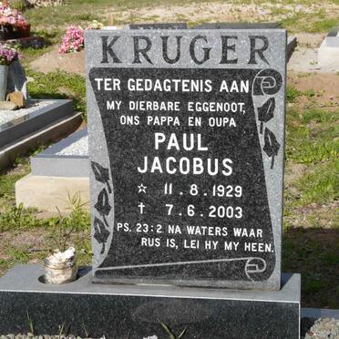 KRUGER Paul Jacobus 1929-2003
