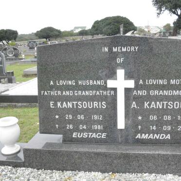 KANTSOURIS Eustace 1912-1981 &amp; Amanda 1925-2007