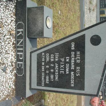KNIPE Pixie nee JACKSON 1917-1982
