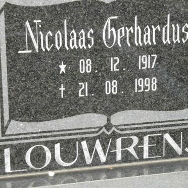 LOUWRENS Nicolaas Gerhardus 1917-1998