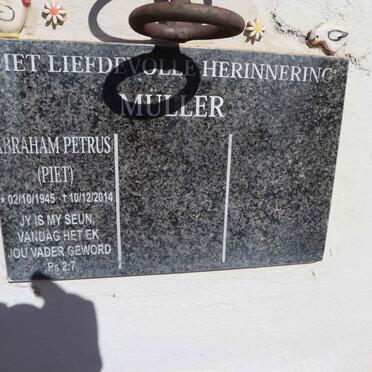MULLER Abraham Petrus 1945-2014