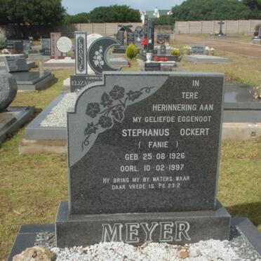 MEYER Stephanus Ockert 1926-1997