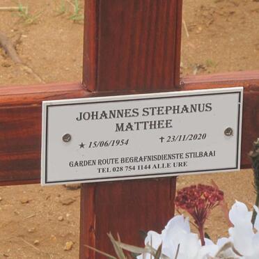 MATTHEE Johannes Stephanus 1954-2020