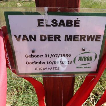 MERWE Elsabe, van der 1959-2023