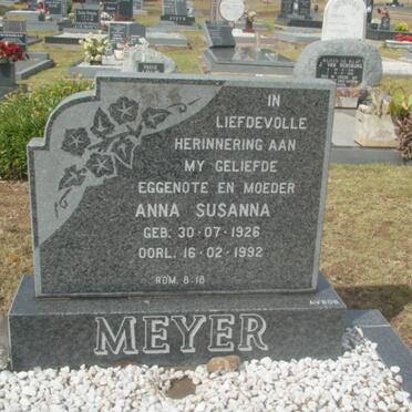 MEYER Anna Susanna 1926-1992
