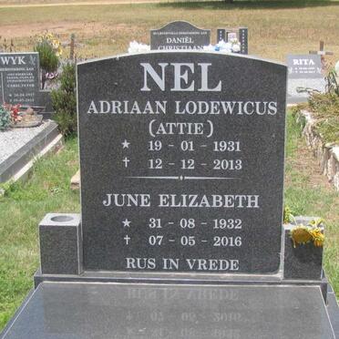 NEL Adriaan Lodewicus 1931-2013 &amp; June Elizabeth 1932-2016