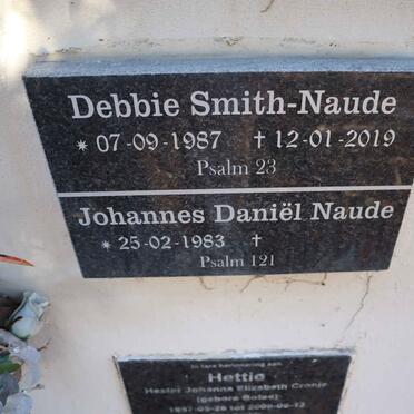 NAUDE Johannes Daniel 1983- & Debbie SMITH 1987-2019