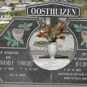 OOSTHUIZEN Wynand F. 1920-1997 &amp; R.C.H 1922-1996