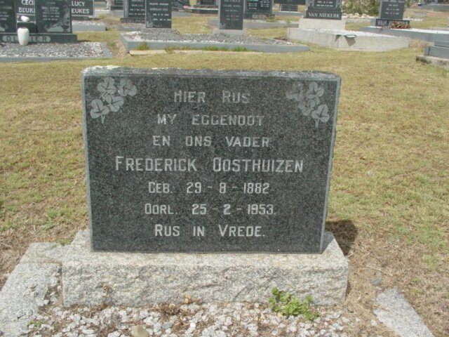 OOSTHUIZEN Frederick 1882-1953