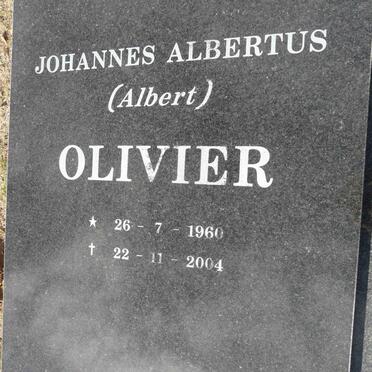 OLIVIER Johannes Albertus 1960-2004