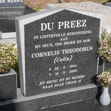 PREEZ Cornelus Theodorus,du 1944-2003