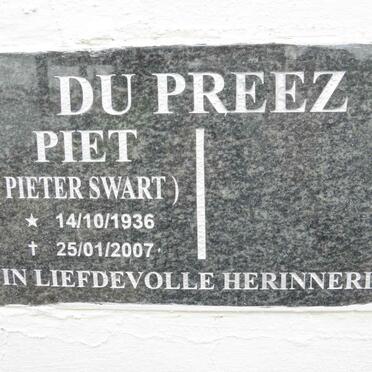 PREEZ Pieter Swart, du 1936-2007
