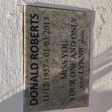 ROBERTS Donald 1957-2013