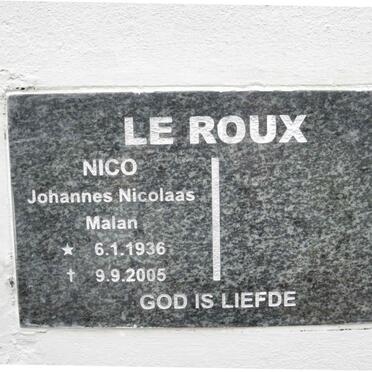 ROUX Johannes Nicolaas Malan, le 1936-2005