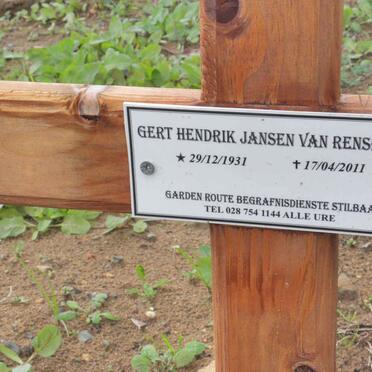 RENSBURG Gert Hendrik, Jansen van 1931-2011