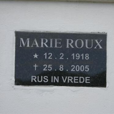 ROUX Marie 1918-2005