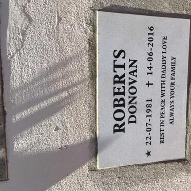 ROBERTS Donovan 1981-2016