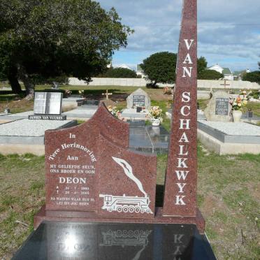 SCHALKWYK Deon, van 1960-2005