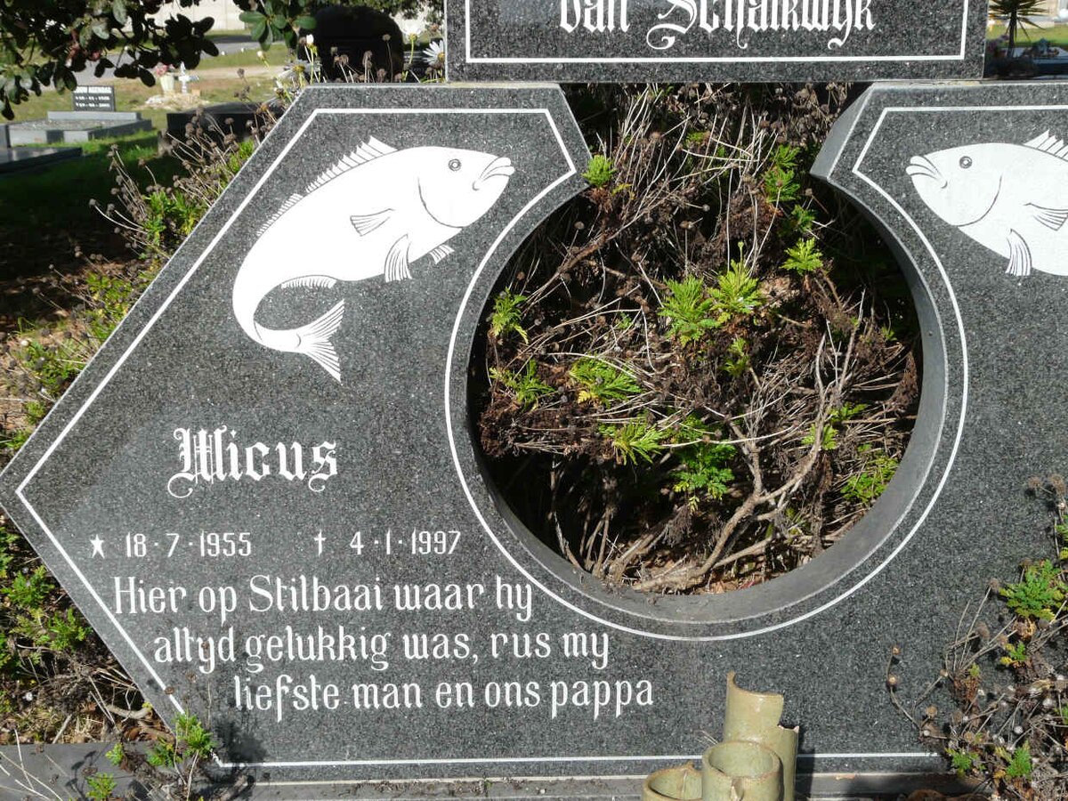 SCHALKWYK Wicus, van 1955-1997