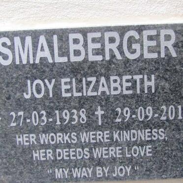 SMALBERGER Joy Elizabeth 1938-2019