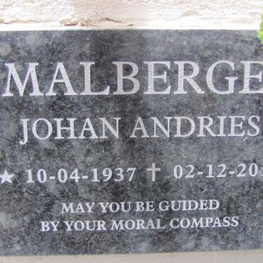 SMALBERGER Johan Andries 1937-2017