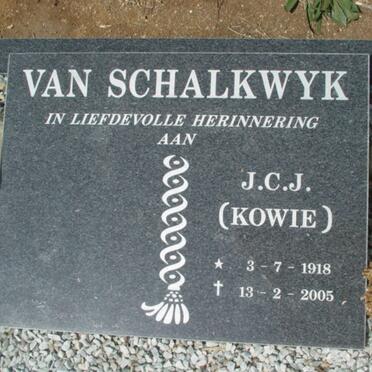 SCHALKWYK J.C.J., van 1918-2005