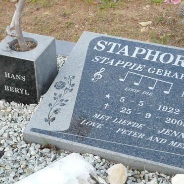 STAPHORST Gerhardus 1922-2005