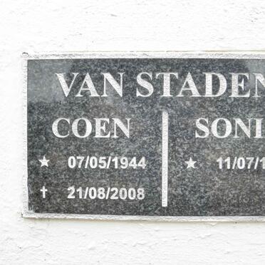 STADEN Coen, van 1944-2008 &amp; Sonia 1947-