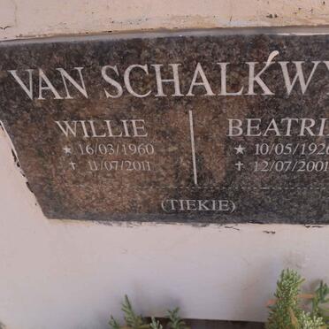 SCHALKWYK Willie, van 1960-2011 & Beatrix 1926-2011