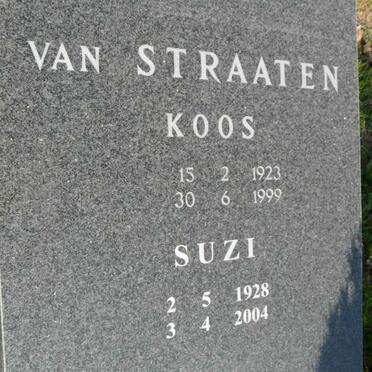 STRAATEN Koos, van 1923-1999 &amp; Suzi 1928-2004