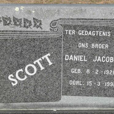 SCOTT Daniel Jacobus 1921-1991
