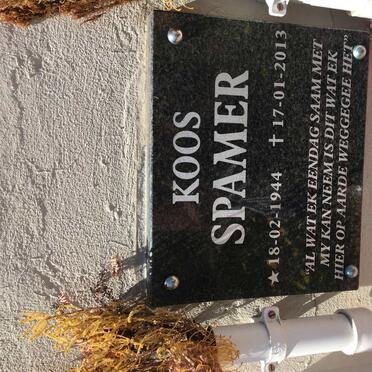 SPAMER Koos 1944-2013