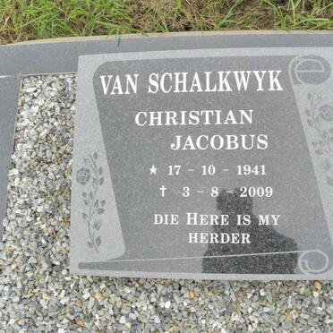 SCHALKWYK Christiaan Jacobus, van 1941-2009