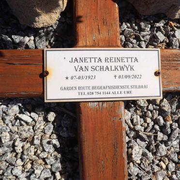 SCHALKWYK Janetta Reinetta, van 1923-2022