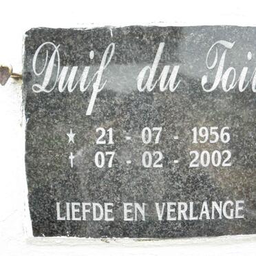 TOIT Duif, du 1956-2002