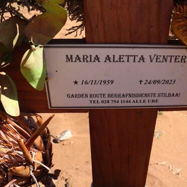 VENTER Maria Aletta 1959-2023