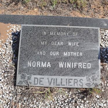 VILLIERS Norma Winifred, de