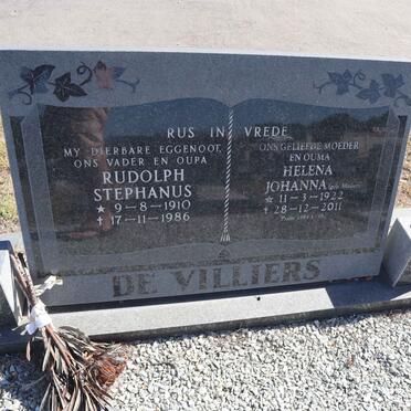 VILLIERS Rudolph Stephanus, de 1910-1986 & Helena Johanna MULLER 1922-2011