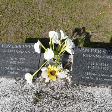 VYVER Willem Johannes, van der 1907-1998 &amp; Johanna Maria 1911-1999