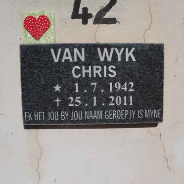 WYK Chris, van 1942-2011