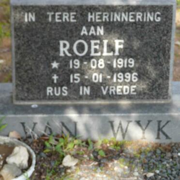 WYK Roelf, van 1919-1996