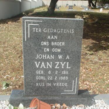 ZYL Johan W.A., van 1911-1989