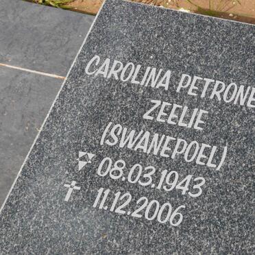 ZEELIE Carolina Petronella neé SWANEPOEL 1943-2006