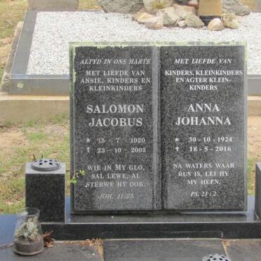 ? Jacobus Salomon 1920-2003 &amp; Anna Johanna 1924-2016